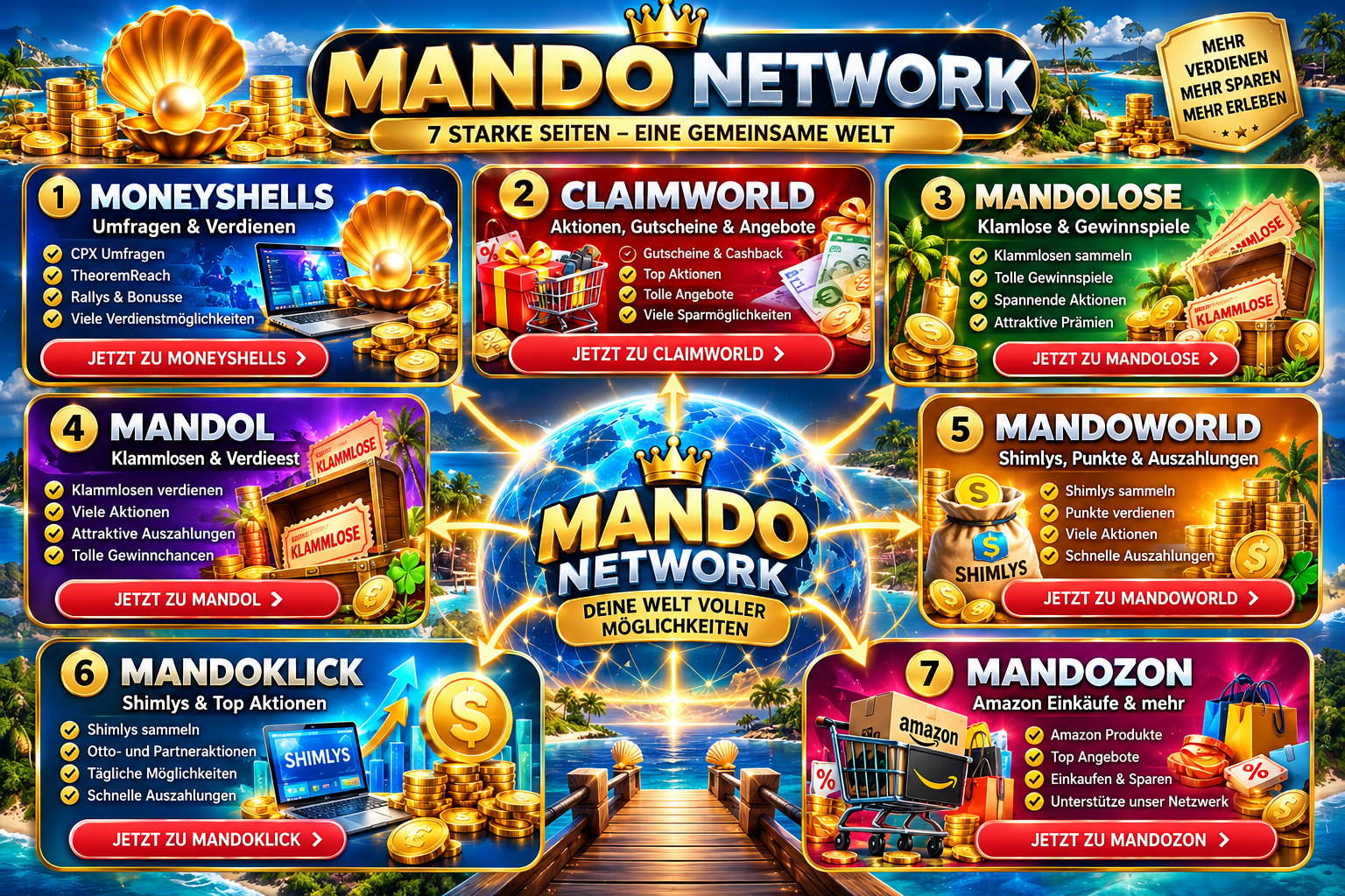 Mando Network – 8 starke Seiten